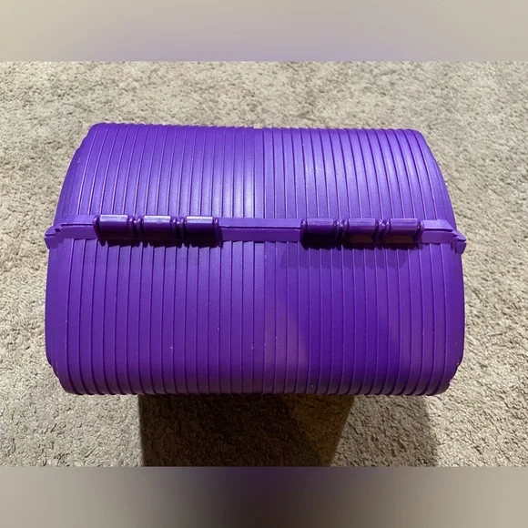 Vintage SASSABY MAKEUP CARRYING CASE Organizer Purple Model 102 Made In USA - Picture 5 of 15